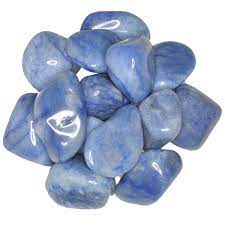 The Hare and The Moon Crystals Blue Quartz Tumble Stone -  The Stone of Spiritual Expansion