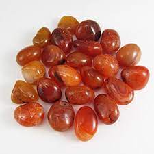 The Hare and The Moon Crystals Carnelian Tumble Stone - Stone of Warmth and Energy