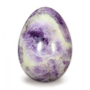 The Hare and The Moon Crystals Chevron Amethyst Egg - Stone of Healing and Beauty  - EG93