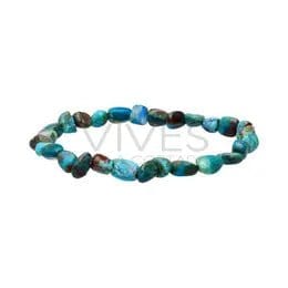 The Hare and The Moon Crystals Chrysocolla Rolled Bracelet - The Stone of Expression - CR1