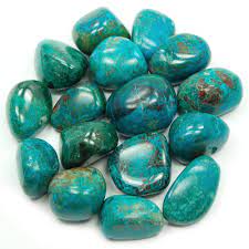 The Hare and The Moon Crystals Chrysocolla Tumble Stone - The Stone of Expression - TS139