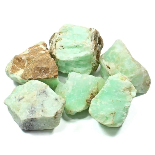 The Hare and The Moon Crystals Chrysoprase Rough Stone  - Stone of Removing Grudges