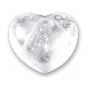 The Hare And The Moon Crystals Clear Quartz Heart - The Master Stone - HR728