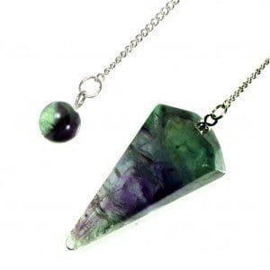 The Hare and The Moon Crystals Fluorite Pendulum Stone - Stone of Coordination - PEN2