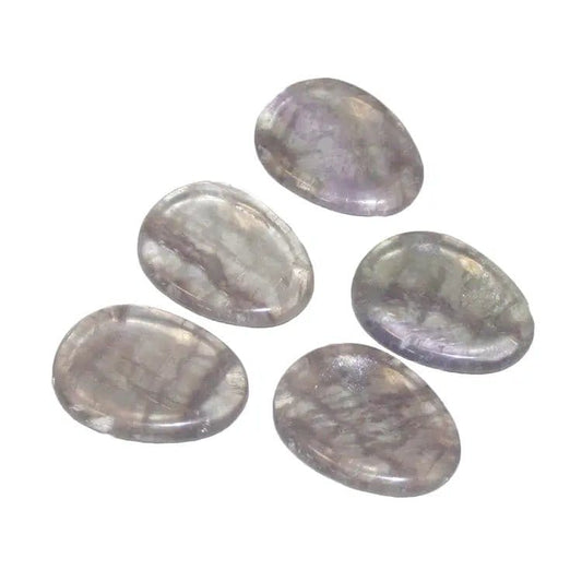 The Hare and The Moon Crystals Fluorite Worry Stone - Stone of Coordination - TS2