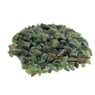 The Hare and The Moon Crystals Green Aventurine Gemstone Chips - Stone of Balance, Tranquillity and Stability - CHIP5