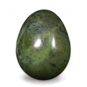 The Hare and The Moon Crystals Green Jade Egg -  The Stone of Luck  - EG85