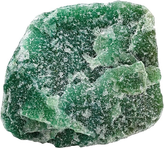 The Hare And The Moon Crystals Green Jade Rough Stone -  The Stone of Luck