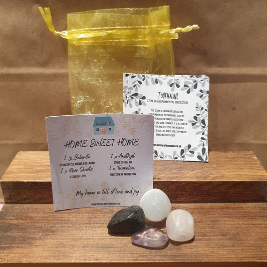 The Hare and the Moon Crystals Home Sweet Home Healing Crystal Stone Set - TRA9