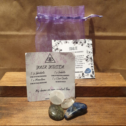 The Hare and the Moon Crystals Inner Intuition Healing Crystal Stone Set - TT001