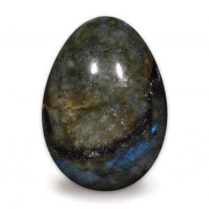 The Hare and The Moon Crystals Labradorite Egg - Stone of Psychic Discoveries - EG43