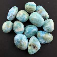 The Hare And The Moon Crystals Larimar Tumble Stone - The Stone of Wholeness