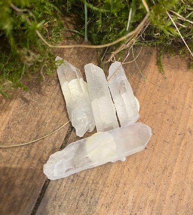 The Hare and the Moon Crystals Lemurian Quartz Point Crystal Stone -  The Stone of Starseeds