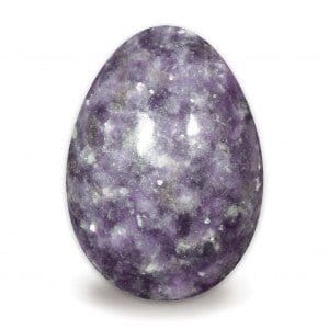 The Hare and The Moon Crystals Lepidolite Egg Stone - The stone for relieving stress and anxiety - EG29