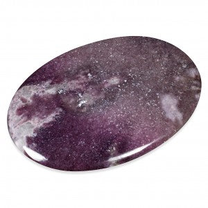 The Hare and The Moon Crystals Lepidolite Palmstone - The stone for relieving stress and anxiety - PS29