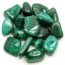 The Hare and The Moon Crystals Malachite Tumble Stone - Stone of Travels and New Starts