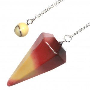 The Hare and The Moon Crystals Mookaite Pendulum - Stone of Safety & Practicality