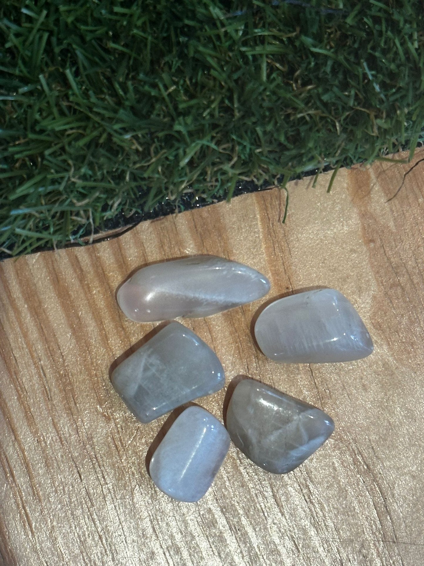 The Hare and The Moon Crystals Moonstone Tumble Stone - Stone of Cycles and Balance