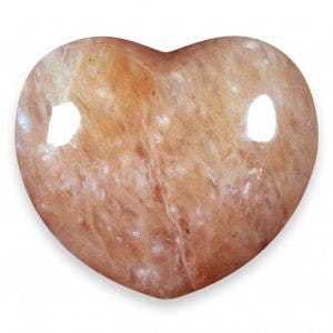 The Hare And The Moon Crystals Peach Aventurine Heart Shaped Stone - The Stone of Calm Dignity - HAR6