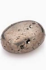 The Hare and The Moon Crystals Pyrite Palm Stone - Stone of Power, Luck and Protection - PAL1