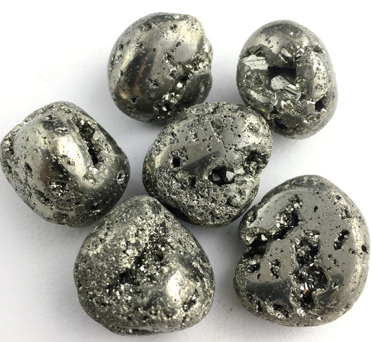 The Hare and The Moon Crystals Pyrite Tumble Stone High Grade - Stone of Power, Luck and Protection