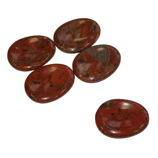 The Hare And The Moon Crystals Red Jasper Worry Stone - Stone of Strength and Courage - Worry3