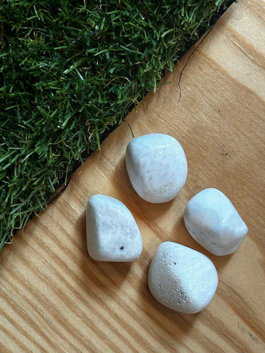 The Hare and The Moon Crystals Scolecite Tumble Stone - The Stone of Inner Peace