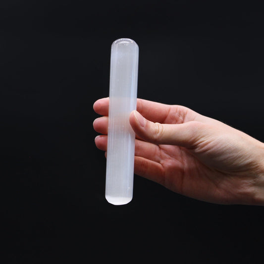 The Hare and The Moon Crystals Selenite Wand - Stone of Cleansing & Neutralising - SEL8