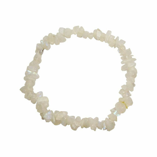 The Hare and The Moon Crystals White Onyx Chip Bracelet- The Stone of Support - BR145