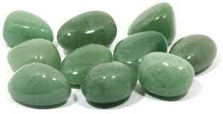 The Hare and The Moon hair Accessories Green Aventurine Tumble Stone - Stone of Balance, Tranquillity and Stability