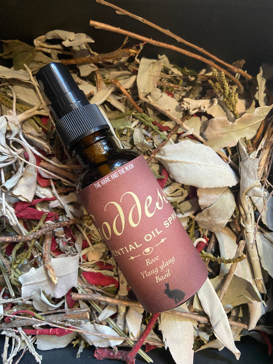 The Hare and the Moon Spiritual Goddess Natural Essential Oil Room Spray