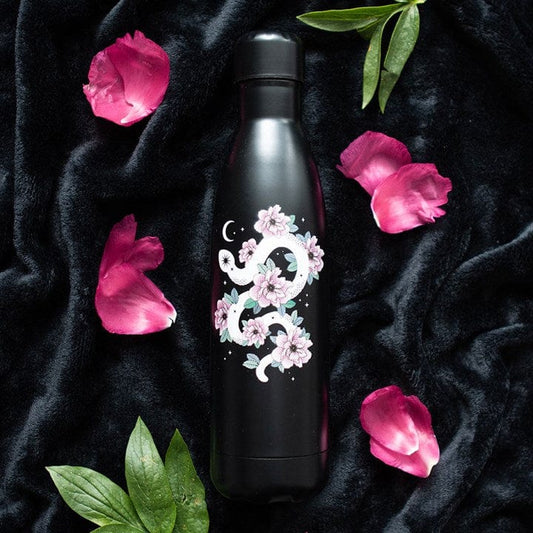 Jones Home & Gift Water Bottles Floral Snake Metal Water Bottle - 5056131157200