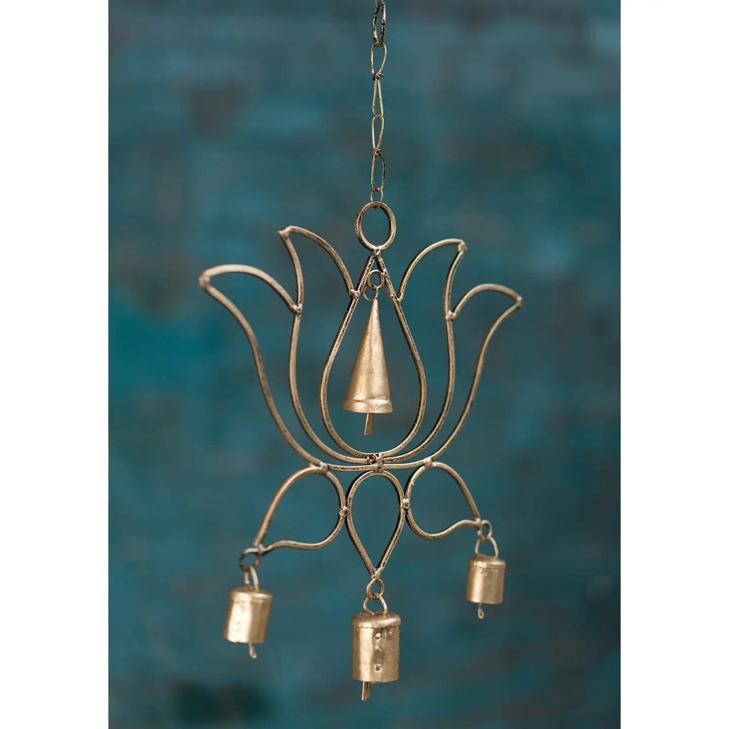 namaste Windchimes Lotus Flower Windchime with Bells