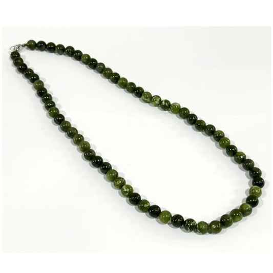 Wise Skies Necklaces Southern Green Jade Authentic Crystal Stone Beaded Necklace  - CS1463