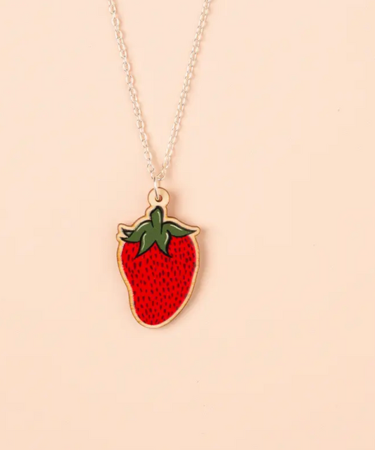 Strawberry Necklace - GN125 - The Hare and the Moon