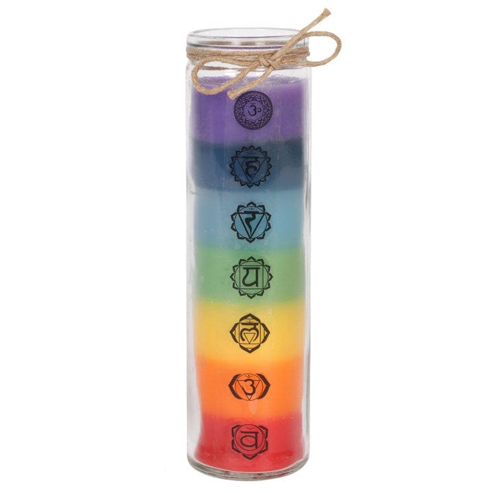 Jones Home & Gift Candles & Accessoires TALL CHAKRA CANDLE