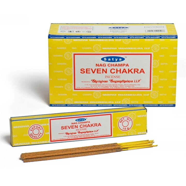 Jones Home & Gift Incense SEVEN CHAKRA INCENSE STICKS BY SATYA