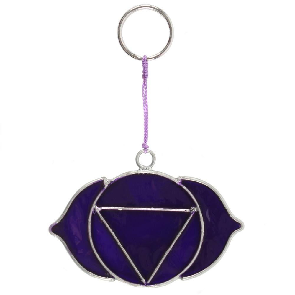 Jones Home & Gift Suncatchers Third Eye Chakra Symbol Mini Suncatchers