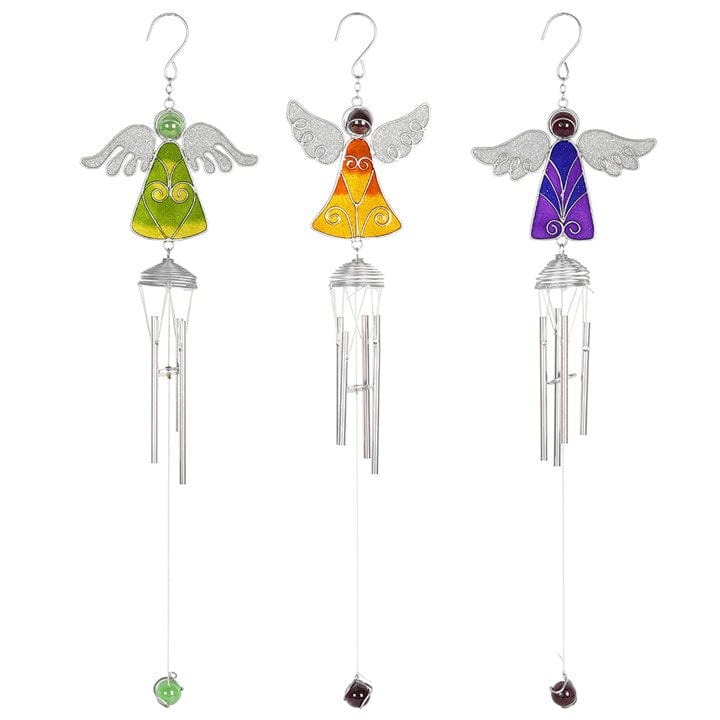 Jones Home & Gift Windchimes SPREAD WING ANGEL WINDCHIME