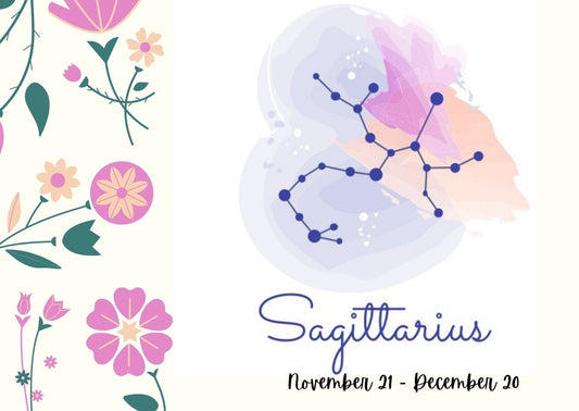 Miss Pretty London Cards Sagittarius Star Sign Postcard