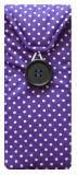 Miss Pretty London Glasses Cases Purple Polka Dot Print Glasses Case