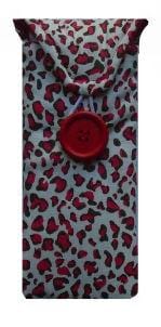 Miss Pretty London Glasses Cases Red Animal Print Glasses Case