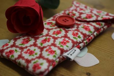 Miss Pretty London Glasses Cases Red Roses Print Glasses Case