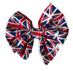 Miss Pretty London hair Accessories Union Flag Cotton Hair Bow Clip