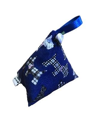 Miss Pretty London Lavender Bags Royal Blue Scottie Dogs Print Lavender Bag