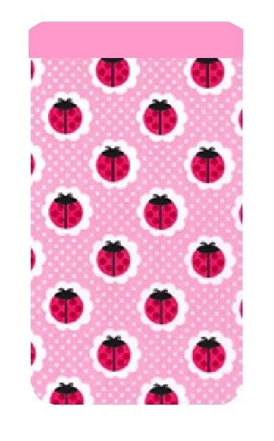 Miss Pretty London Phone Socks Pink Ladybird Print Mobile Phone Sock Pouch