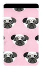 Miss Pretty London Phone Socks Pink Pug Print Mobile Phone Sock Pouch