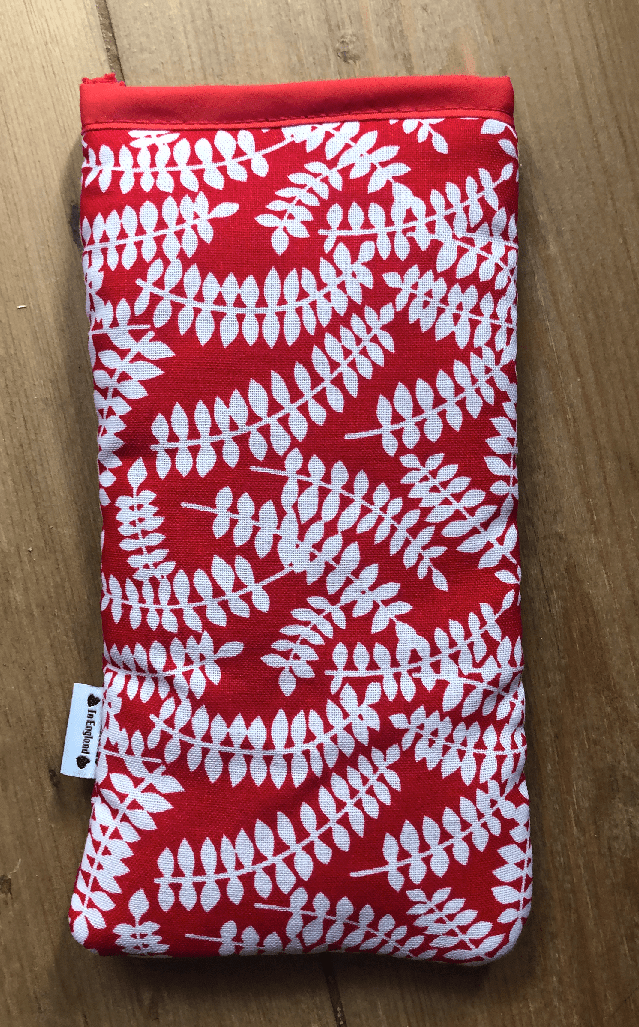 Miss Pretty London Phone Socks Red Vines Print Mobile Phone Sock