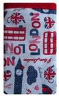 Miss Pretty London Phone Socks White London Print Mobile Phone Sock Pouch