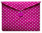 Miss Pretty London Tablet Cases Pink and White Polka Dot Print Tablet Bag